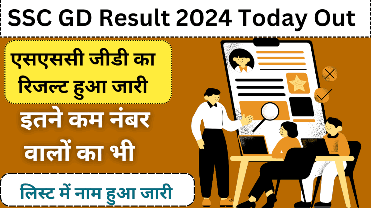 SSC GD Result 2024 Today Out NOW